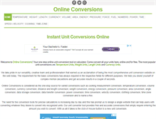 Tablet Screenshot of onlineconversions.org